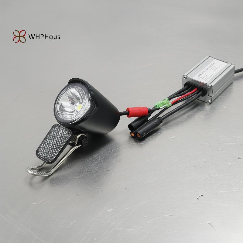 < WHPHous-t > Đèn LED xe đạp điện 6V-60V Đèn pha chống nước ABS để đi trong điều kiện mưa đẹp