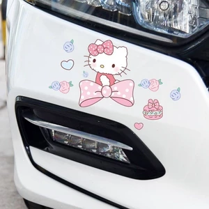 Kitty Kitty Mèo Xe Máy Xe Máy Điện Xe Trang Trí Miếng Dán Xước Bao Miếng Dán Cản Hello Kitty Cửa Xe Thân Miếng Dán