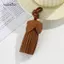 AqToCna Giả Da sel Mặt Dây Chuyền Vintage DIY Treo Trang Trí Phụ Kiện Cho Túi Ví Móc Khóa Trang Trí Thủ Công Làm AqToCna