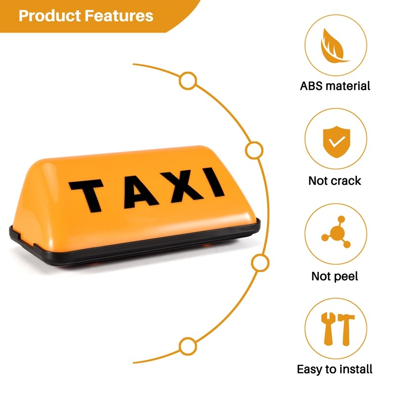 Đèn LED báo Taxi, đèn chạy ban ngày ô tô 12V 3W, gắn mái/cab, ký hiệu LED