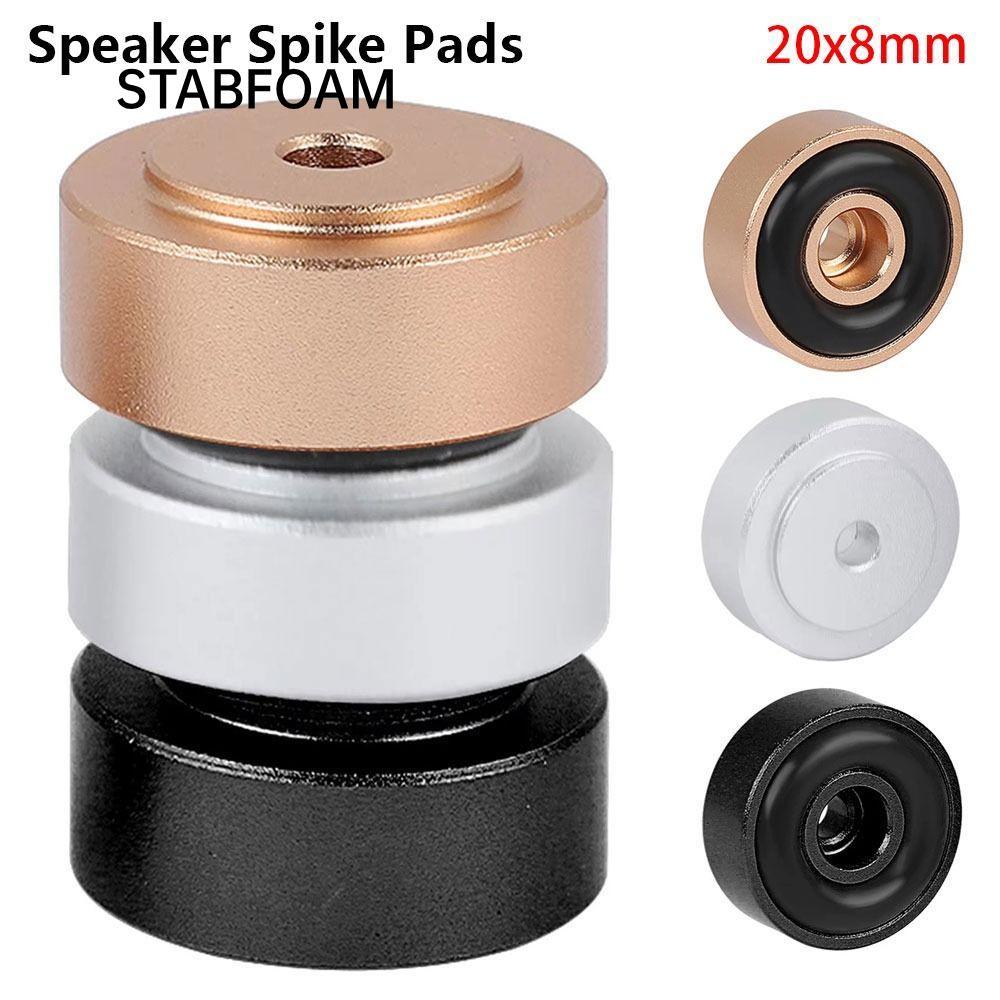 STABFOAM 1 / 4 Miếng đệm chân, Đế loa HIFI hợp kim nhôm, Đế khuếch đại cách ly chống sốc bền 20x8mm Chân đế cho loa Bộ khuếch đại CD