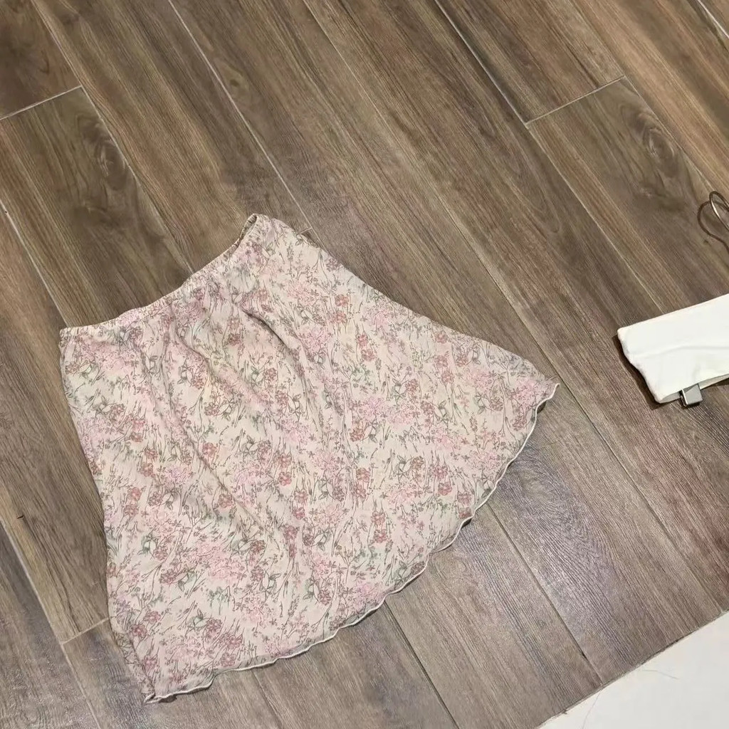 Váy Nữ Pháp Mới Nhẹ nhàng Hồng Slim Flora