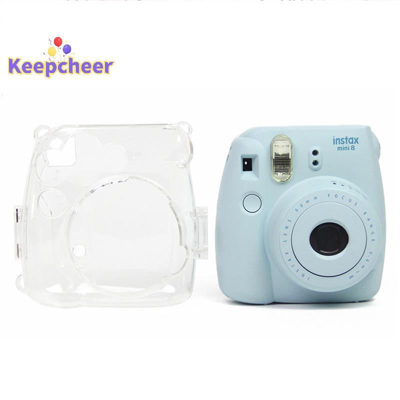 [Keepcheer] Fujifilm Instax Mini 8 / 8 + 9 Phim Máy Ảnh Tức Thì Trong Suốt Vỏ Cứng Túi Bao Mới