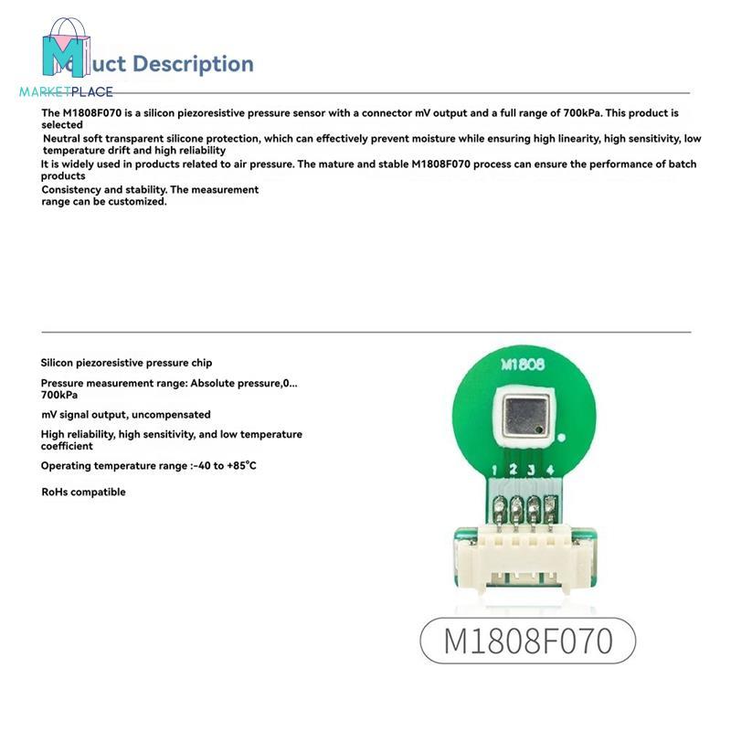 M1808 F070mV cho Cảm biến áp suất lốp kỹ thuật số cho máy bơm không khí / cho máy bơm áp suất lốp kỹ thuật số Máy nén áp suất A / C