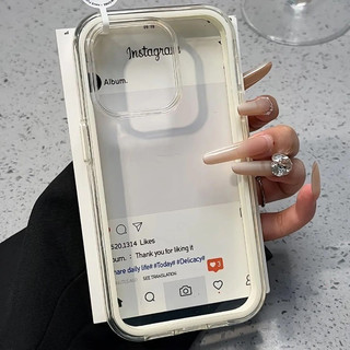 Ốp điện thoại cho Iphone 17 16 15 14 13 12 11 Plus / Pro Vỏ mềm sáng tạo trong suốt viền ba trong một