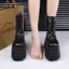 Giày bốt Martin đế dày Yabi cos Giày tăng chiều cao Gothic Punk Triển lãm truyện tranh Giày bốt ngắn nữ Supermodel Boots Chiều cao buổi hòa nhạc