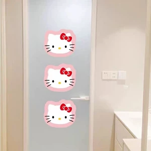 Hellokitty Dán Lối Vào Tủ Trang Trí Dán Hoạt Hình Dễ Thương Hello Kitty Phòng Tắm Tủ Lạnh Miếng Dán Chống Thấm Nước