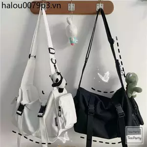 Túi đeo chéo chức năng phong cách Hồng Kông Dark Series dành cho nữ Hàn Quốc