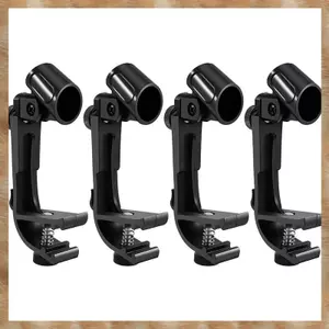 4 Chiếc Micro Kẹp Trống Kẹp Micro Chống Sốc Kẹp Micro Chân Đế Chống Sốc Phụ Kiện Nhạc Cụ
