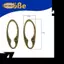 2 Chiếc Antqiued Đồng Chìa Khóa Chụp Lò Xo Kẹp Trên Móc Carabiner Cắm Trại