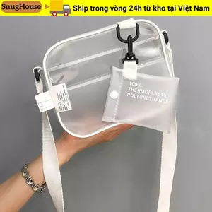 Túi đeo chéo SNUGHOUSE thông thường có ngăn đựng thẻ Túi xách trong suốt PVC
