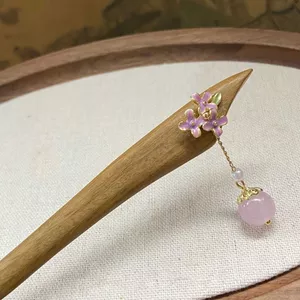 Kẹp Tóc Gỗ Đàn Hương 18cm - Phù Hợp Với Style Hanfu và Văn Học Hàng Ngày