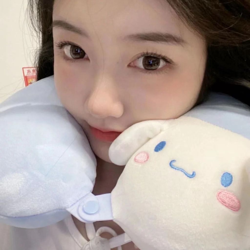 Cinnamoroll Puppy Shape PP Cotton Hình Chữ U Gối Hoạt Hình Dễ Thương Gối Du Lịch Cổ Bảo Vệ Gối Cổ Tử Cung 4.20