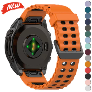 Dây đeo silicon phù hợp nhanh 26mm 22mm cho Garmin Fenix 8 47mm 51mm E 7 7X / Epix Pro / 6 6X 5X Plus / Vòng đeo tay Enduro 3