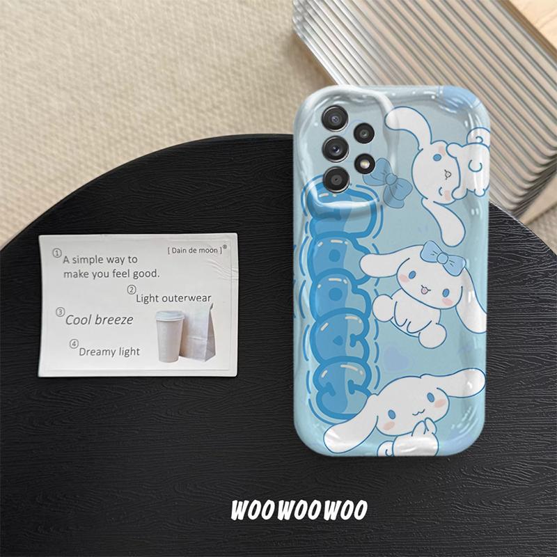 Ốp Lưng Cho Samsung Galaxy A13 A23 A32 A33 A52 A52S 4G 5G Phim Hoạt Hình Kem Sanrio Cặp Đôi Mềm TPU 3D Sóng Silicon Vỏ Điện Thoại