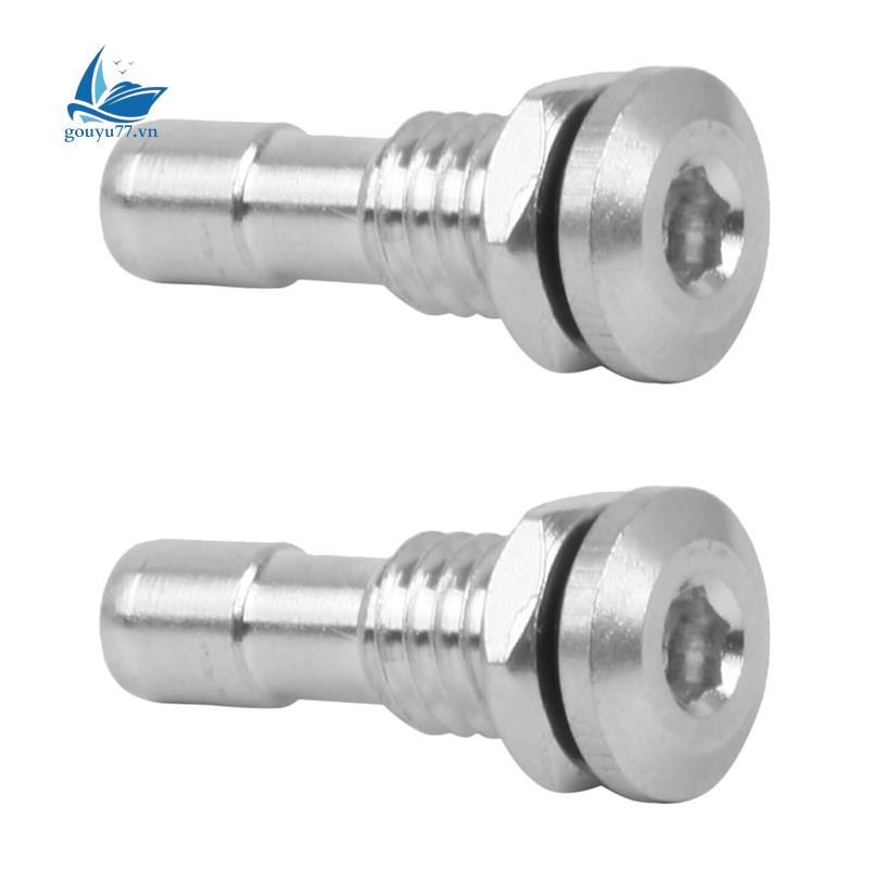 [gouyu77.vn] 2 Ống thoát nước thuyền RC bằng nhôm có ốc vít vòng chữ O cho thuyền RC để làm mát động cơ M6