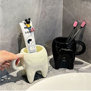 Cốc rửa miệng răng sáng tạo Phong cách cặp đôi Cốc rửa gốm gia đình Giá trị cao Cốc chải cặp ký túc xá sinh viên