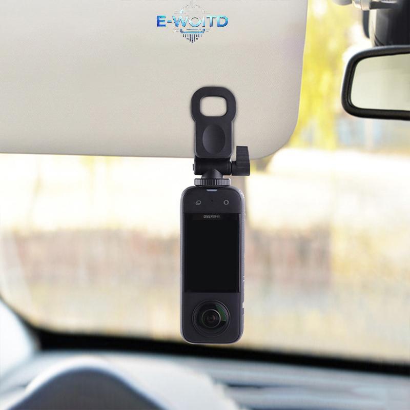 E-WOITD Tấm Che Nắng Ô Tô Gắn Camera Có Kẹp Điện Thoại Cho Điện Thoại Di Động Cho Hero 12 11 10 9 8 Cho X3 One X2 Phụ Kiện E-WOITD