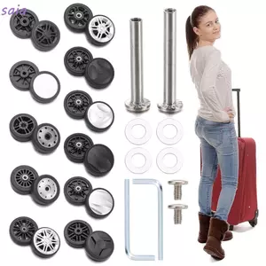 SAIA Thay Bánh Xe, Thay Thế Bằng Vít Vali Bánh Xe, Phụ Kiện Vali Di Động Trục Bánh Xe Bộ Sửa Chữa Phụ Kiện Hành Lý