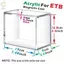 Hộp bảo vệ hộp đựng thẻ trò chơi ROLY, Hộp đựng thẻ trò chơi Acrylic dày 5mm, Hộp đựng thẻ trò chơi đóng cửa từ tính dễ dàng cho hộp huấn luyện ETB Elit dành cho người sưu tập
