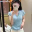 Áo Thun Mùa Hè Màu Sắc Đa Dạng, Cổ Thun và Nút Nửa Mở