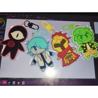 [ OPEN || AVAILABLE ]  ARG Clear acrylic keychains with colored clasps