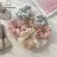 Nhíp Hai Lớp Lụa Organza Họa Tiết Hoa Ngọt Ngào Cho Tóc Duoi Ngựa và Buộc Tóc Bé Gái