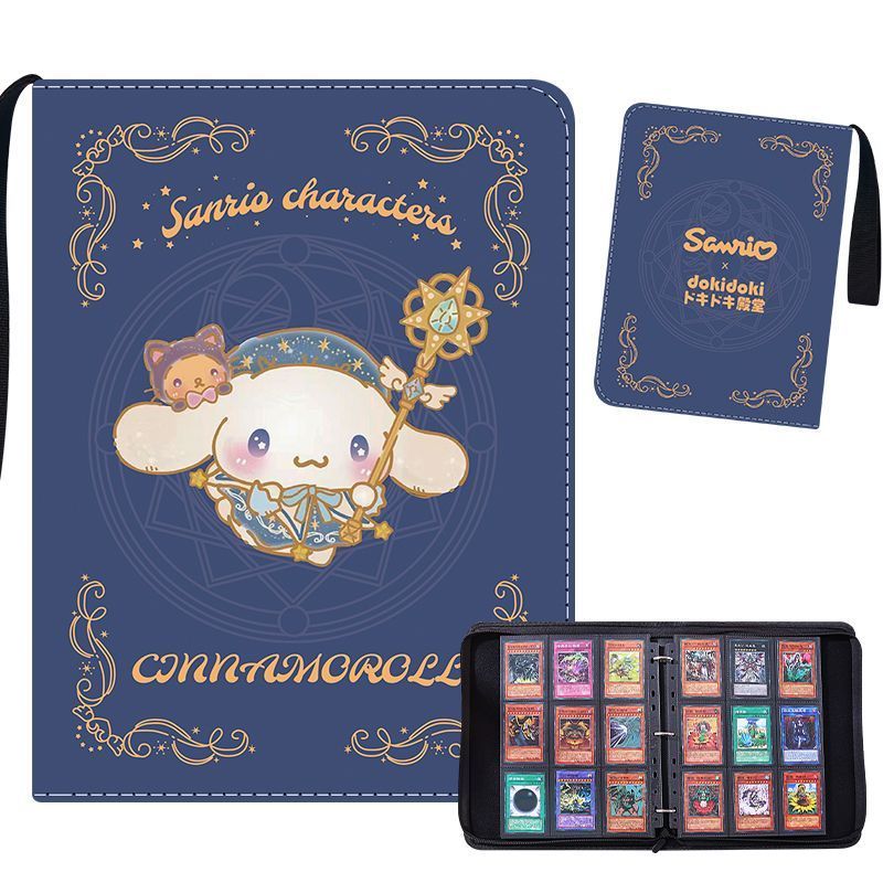 400 / 900 Chiếc Sanrio Thẻ Album Thư Mục Sách Hello Kitty 4 / 9 Khe Cắm Thẻ Bộ Sưu Tập Dây Kéo Đôi Túi Dây Kéo Thẻ Chất Kết Dính Giá Đỡ