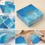 Giấy lưu niệm sóng đại dương 24 chiếc 30x30cm cho tạp chí DIY Craft Decor