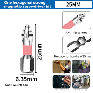 Mũi khoan lục giác chữ thập chống va đập, chống trượt, độ cứng cao, từ tính mạnh