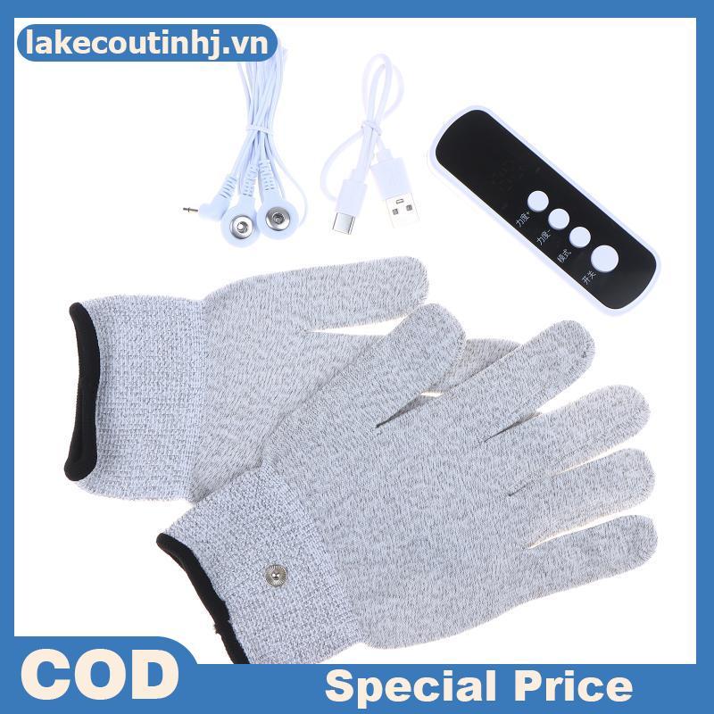 Lu EMS TENS Găng Tay Dẫn Điện Kích Thích Điện Tay Điện Trị Liệu Có Thể Tái Sử Dụng Găng Tay tinhj