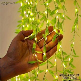 CORESSPACE Hoa Nhân Tạo, Hộp Pin 2M 20Light Đèn Rèm Liễu, Luôn Trên Cây Giả Cây Nho Để Bàn Trang Trí Dây Giả Lá Dây Đèn