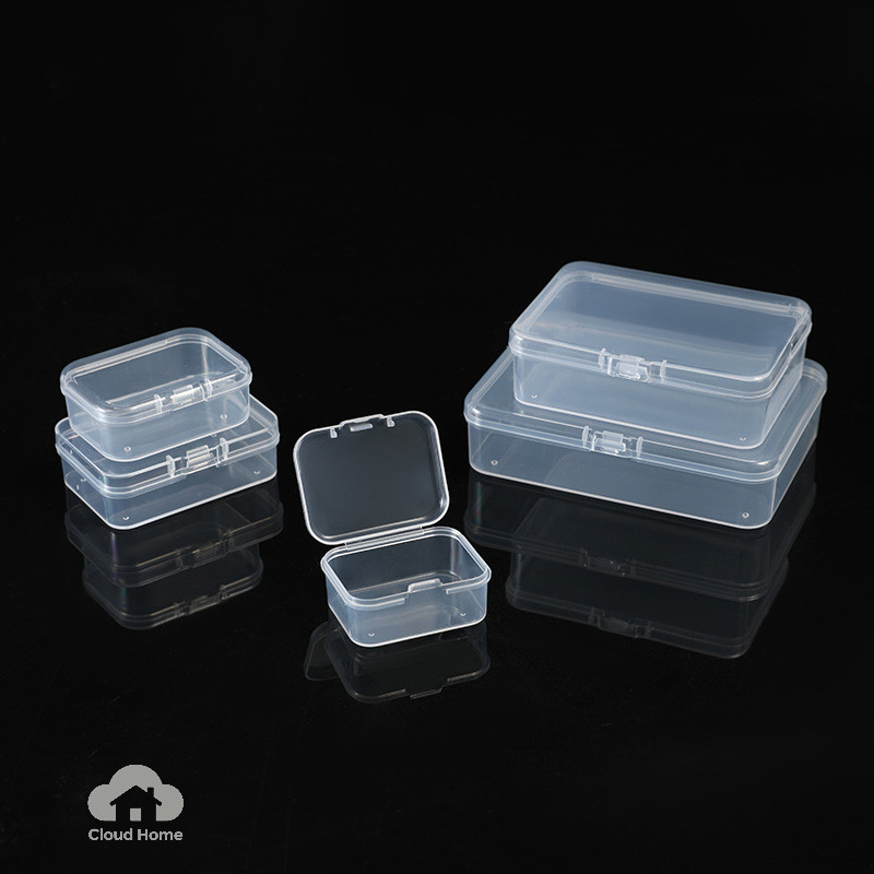 🌤️COD🌤️Hộp nhựa trong suốt 9.5 x 6.5 x 2.5cm, hộp mini đựng kim, đựng trang sức