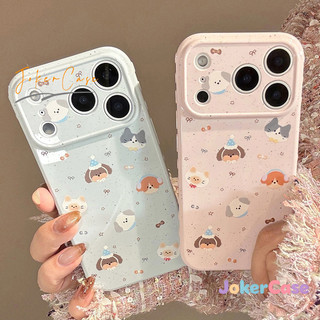 Ốp Lưng Cho IPhone 15 17 13 16 11 14 12 Pro Max air XR 16 7 15 14 8 Plus Ảnh bìa cô gái Graffiti chó mèo dễ thương