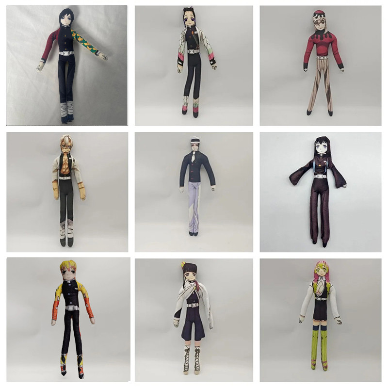 26cm Anime Demon Slayer Zenitsu Giyu Doma Cosplay Sang Trọng Búp Bê Trừu Tượng Chuột Hình Toàn Thân Dây Đồng Hồ Đồ Chơi Có Thể Đặt Ra