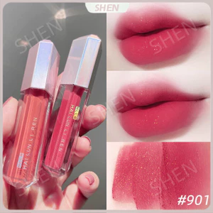 Nhung Matte Matte Làm Trắng Không Phai Màu Nhúng Cốc Son Môi Chống Thấm Nước Học Sinh Môi Men Đậu Dán Màu Son Môi