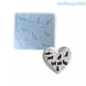 Unstop * Khuôn mèo silicon đa năng để nướng nóng chảy đóng băng và sáng tạo nhà bếp khác nhau