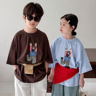 [AFF - DOU DOU KID] AP76M Chú Hề Áo Phông Trẻ Em Cotton Hữu Cơ Cho Bé Trai Và Bé Gái