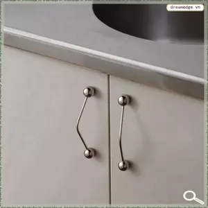 Nội thất thiết kế bằng đồng thau nguyên khối Núm ngăn kéo kiểu Pháp cao cấp có bóng tròn