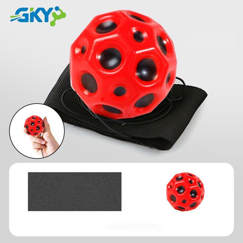 GKY Trở Lại Tay Bóng Cổ Tay Thể Dục Bóng Xốp Cao Su Rebound Bóng Thể Thao Ngoài Trời Bóng Bouncy GKY