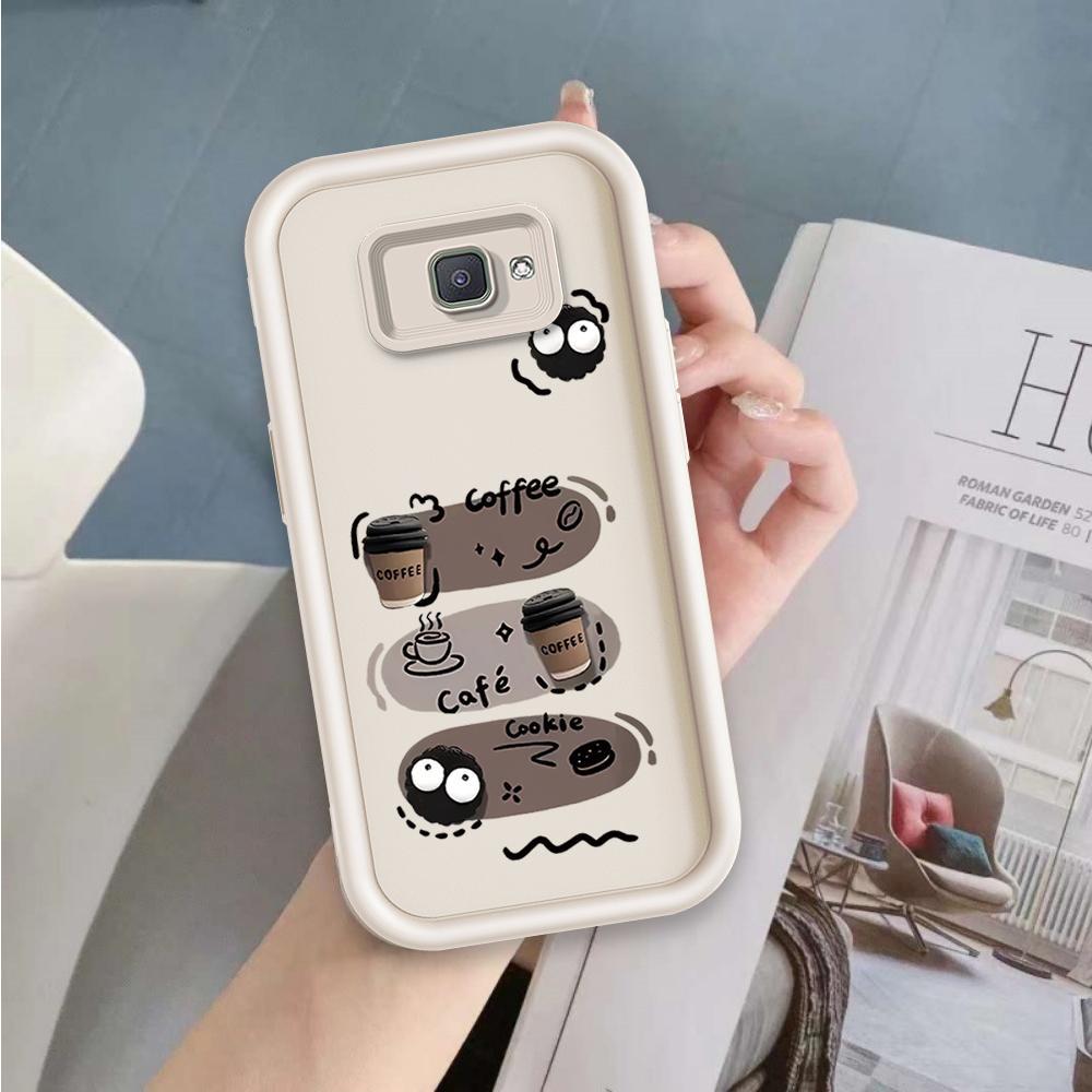Ốp Lưng Cho Samsung J7 Prime Hoạt Hình Silicone Bé Gái Mềm Vỏ Điện Thoại TPU Đen Bóng Than Thiên Thần Mắt Chống Sốc Mặt Sau