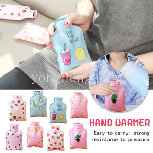 Túi nước nóng Mini mùa đông PVC Phim hoạt hình dễ thương Có thể tái sử dụng Đổ nước chống