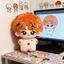 Lần ra mắt đầu tiên Liên đoàn Thanh niên Ding Chengxin Thuộc tính 10cm Cotton Búp bê Quạt ngoại vi Búp bê Người Quà tặng