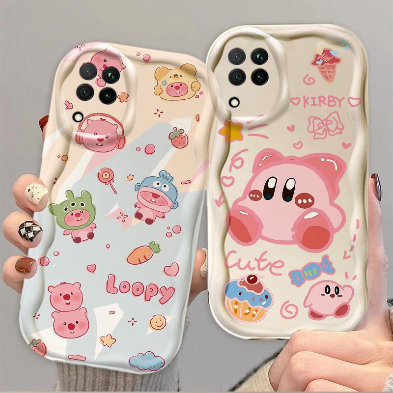 Thích hợp cho Samsung A12 A22 4G M12 3D Thẩm mỹ TPU mềm Loopy Kirby Vỏ điện thoại chống sốc