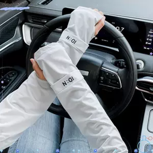 Bảo vệ cánh tay DAYBREAK, Tay áo chống nắng thoáng khí chống tia cực tím, Găng tay dài lụa băng rộng màu trơn mùa hè