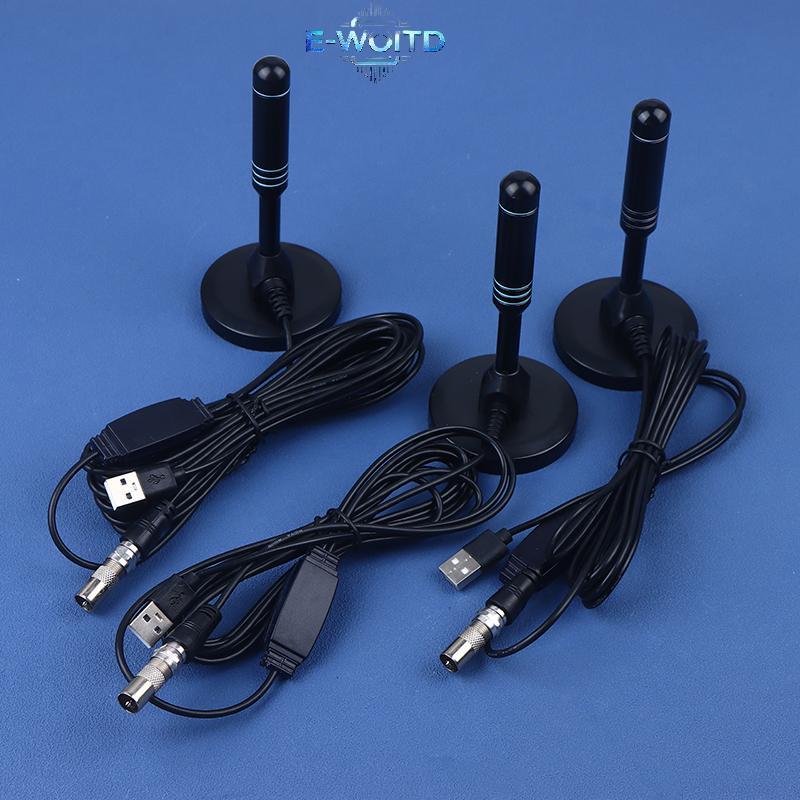 Ăng-ten TV kỹ thuật số E-WOITD có bộ khuếch đại tín hiệu 480 + Miles Ăng-ten ngoài trời trong nhà VHF UHF Kỹ thuật số trên không E-WOITD