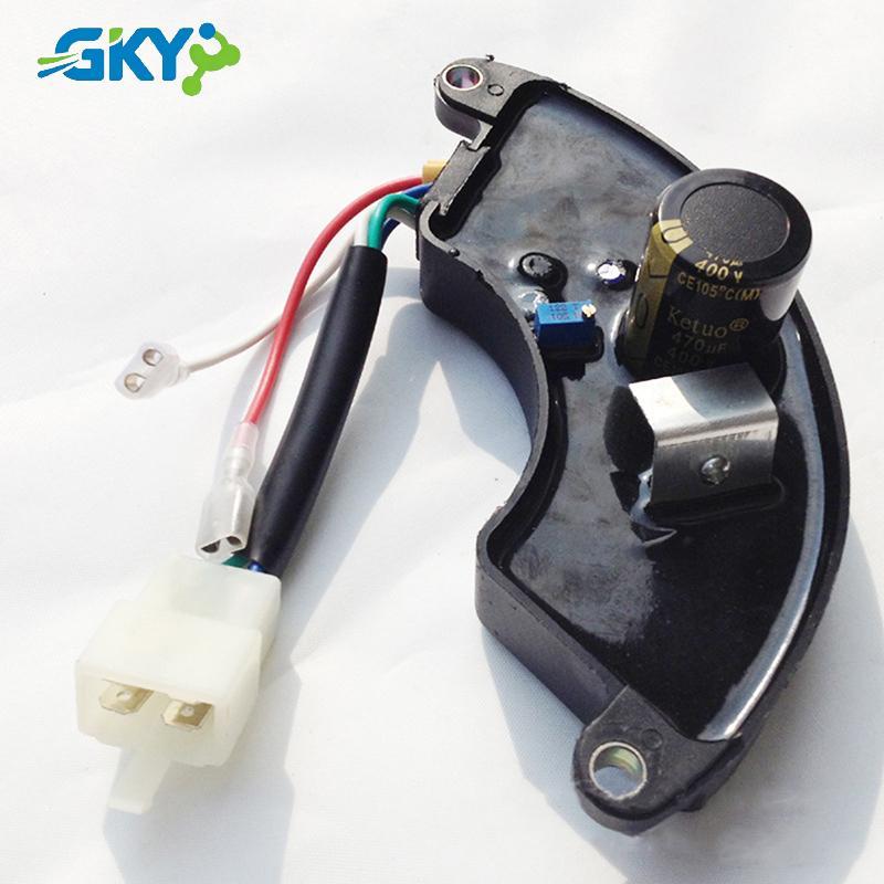 GKY 5-8KW Máy phát điện lưỡi liềm một pha AVR Bộ điều chỉnh điện áp tự động Bộ chỉnh lưu Bộ phận máy phát điện xăng GKY