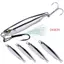 DARON Kim Loại Jig Mồi, 10g-80g Mạ Điện Nhân Tạo Mồi Cá Cứng, Đúc Xa Jigging Mồi Bề Mặt Gương Bạc Bionic Mồi Muỗng Spinner Mồi Trắng Đầu
