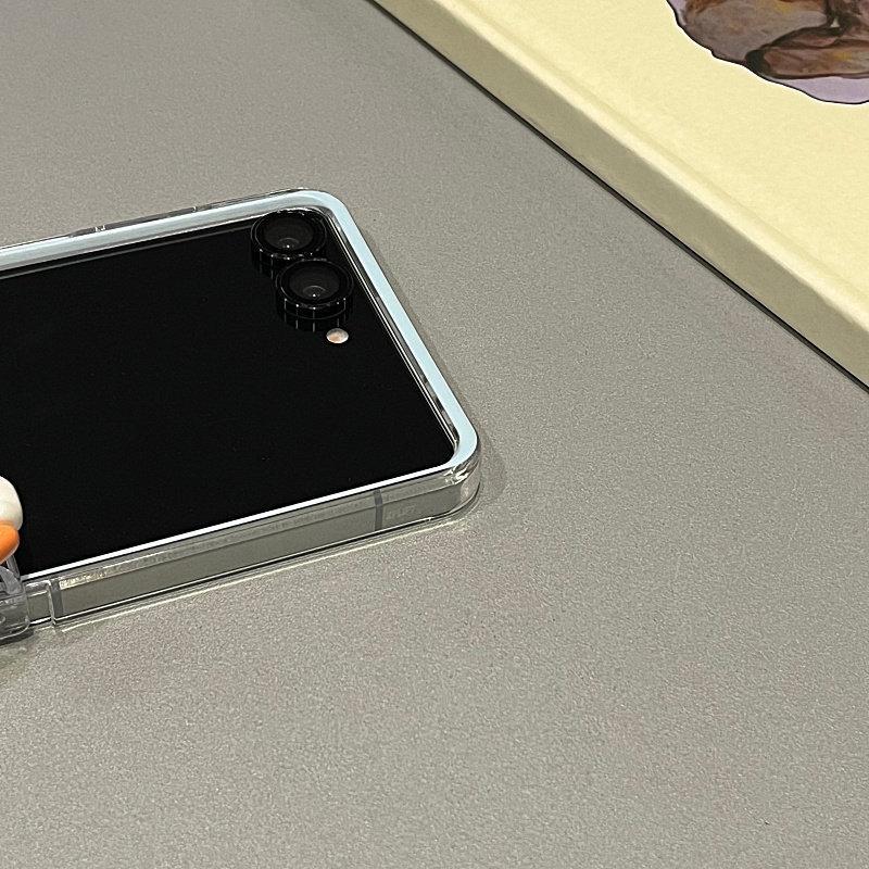 Thích Hợp Cho Samsung Galaxy ZFlip7 zflip6 Ốp Điện Thoại Miffy Quay Dễ Thương Dây Gấp Vỏ Cứng Cho Z Flip 7 6 5 4 3 5G Vỏ Bảo Vệ
