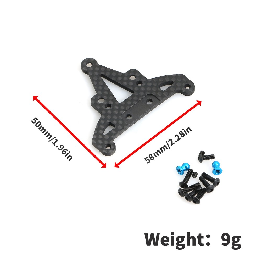 Bộ phận nâng cấp bằng sợi Carbon Ghế cố định hộp số, giá đỡ cố định lái, tấm ép xốp, giá đỡ giảm xóc cho Tamiya XV01 XV-01 1 / 10 RC Phụ kiện dự phòng ô tô